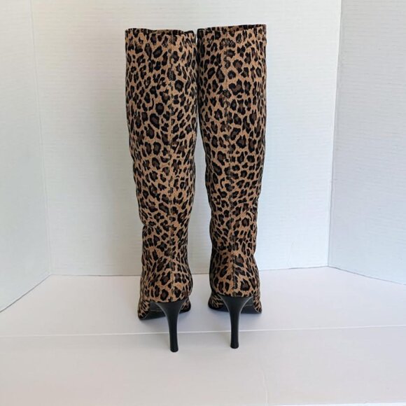 NIB Diba Women's' Leopard Heeled Boots Size 6 - Picture 4 of 7